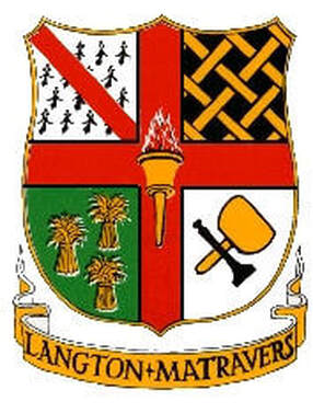 The Langton Matravers Parish Badge designed by Reg Saville