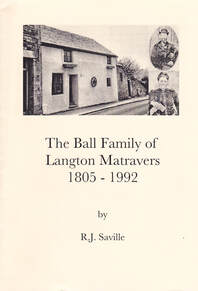 The Ball Family of Langton Matravers by RJ Saville