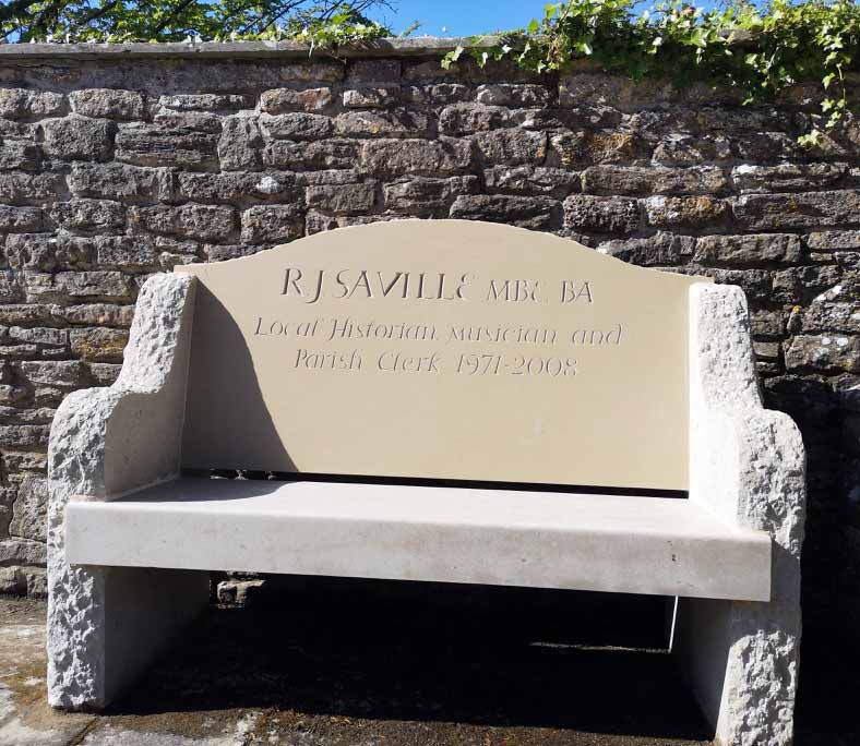 Reg's Seat - a memorial to Reg Saville in Langton Matravers
